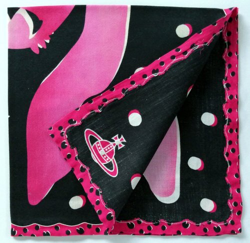 ヴィヴィアン・ウエストウッド ヴィンテージ ハンカチ ピンク バンビー