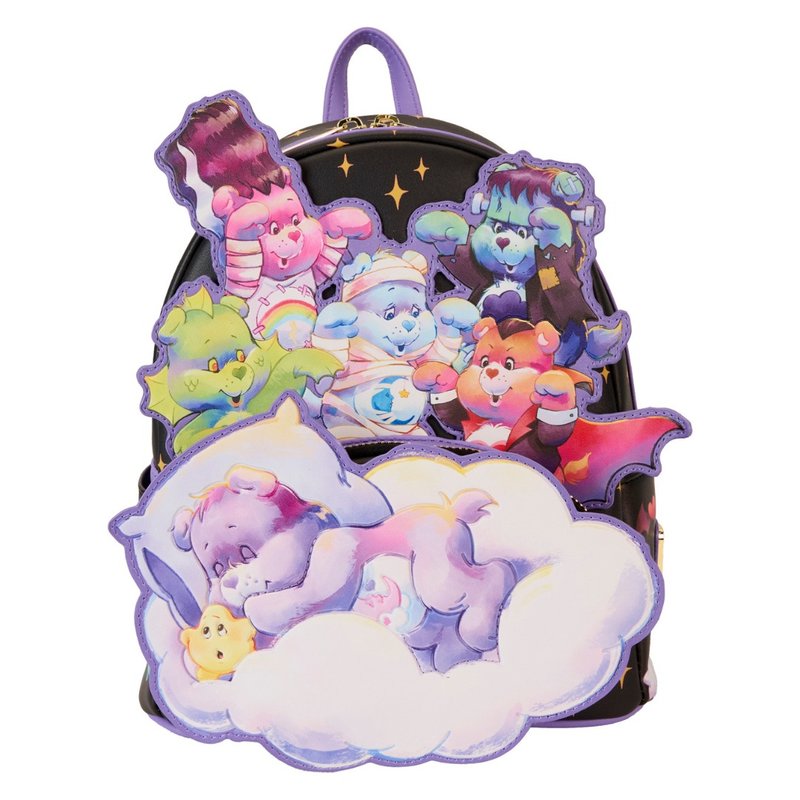 Loungefly CareBears Halloween Nightmare Mini Backpack - กระเป๋าเป้สะพายหลัง - หนังเทียม 