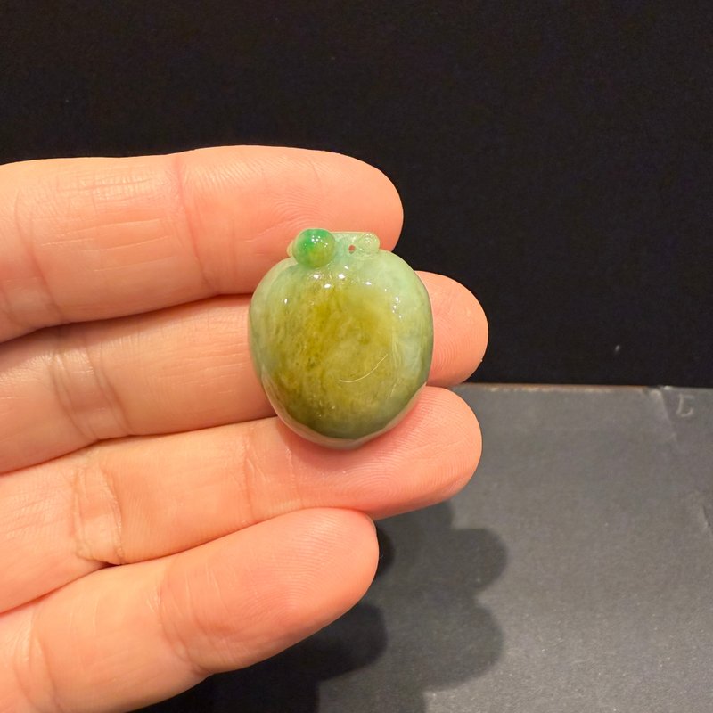 Hanyu Jewelry Natural Jadeite Tri-Color Peach Longevity Peach Yellow-Green Jadeite Pendant - Curated for the Savvy Shopper - Other - Jade 