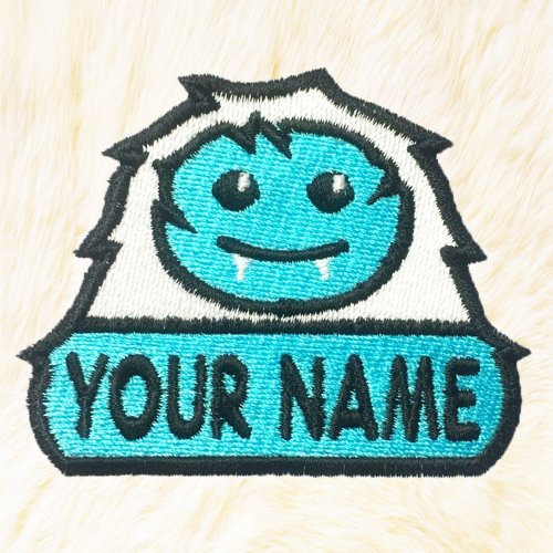 24PlanetsStudio Yeti Personalized Iron on Patch Your Name Your Text Buy 3 Get 1 Free