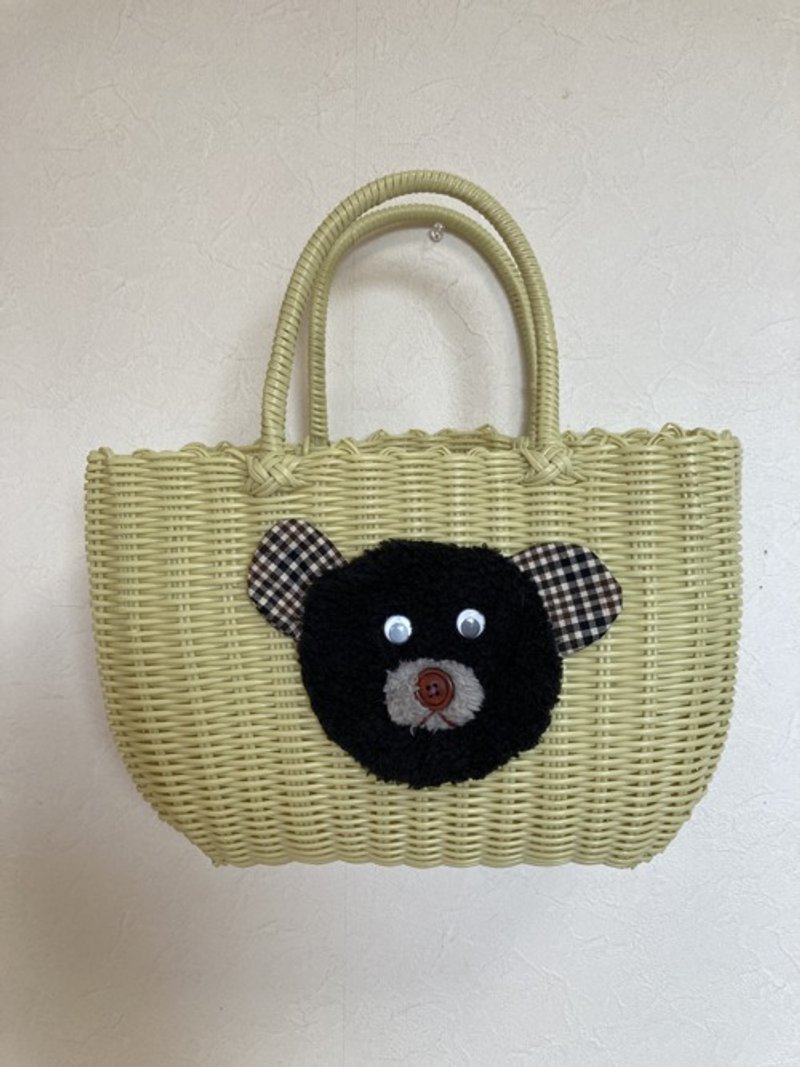 Basket Bag Bear - Handbags & Totes - Cotton & Hemp 