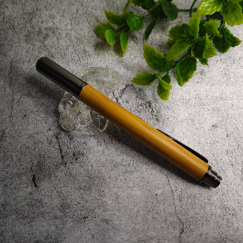 肖楠木 原木 手工筆 鋼珠筆( 拔蓋式) - 原子筆/中性筆 - 木頭 