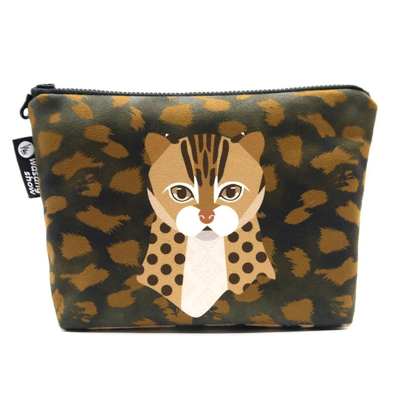 [Forest animal series] Q version Stone universal storage bag - กระเป๋าเครื่องสำอาง - เส้นใยสังเคราะห์ สีนำ้ตาล