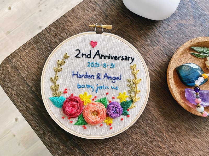【客製】結婚週年紀念 新生命紀念 - 擺飾/家飾品 - 棉．麻 多色