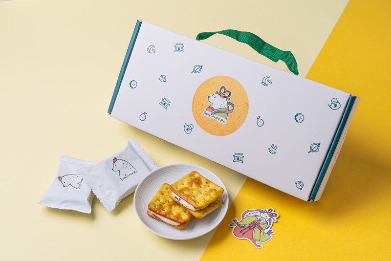 【中秋禮盒 預購】蔓越莓蔥蘇打牛軋餅 12入 - 零食/點心 - 新鮮食材 