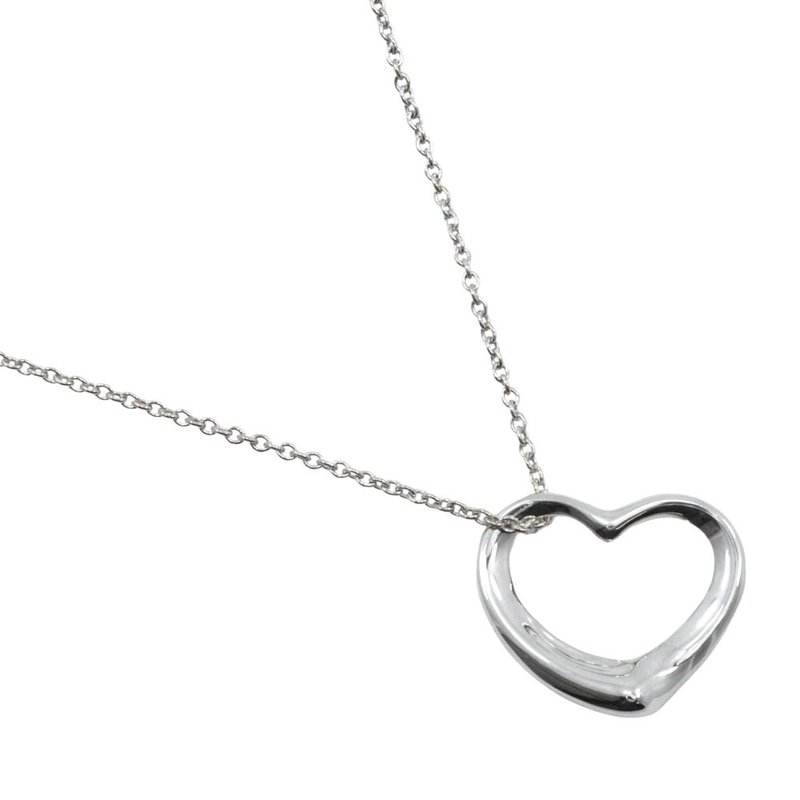 【日本直送】ティファニー TIFFANY&Co. オープンハート ネックレス エルサ・ペレッティ シルバー925 ハート 約4.7g レディース【中古】 - 項鍊 - 銀 銀色