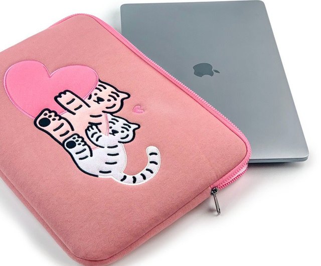 Love hug lying fat tiger computer bag / laptop bag / iPad