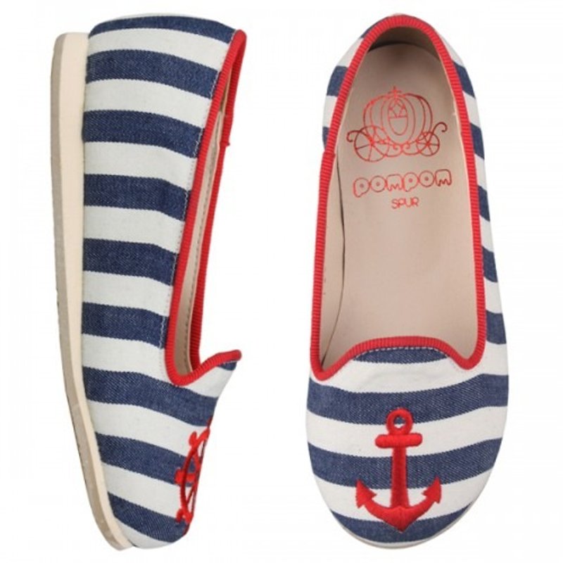 WITH FREE GIFT – SPUR Lovely sailor petite kid flats FS6028 STRIPE (Cannot be exchanged) - Kids' Shoes - Other Materials 