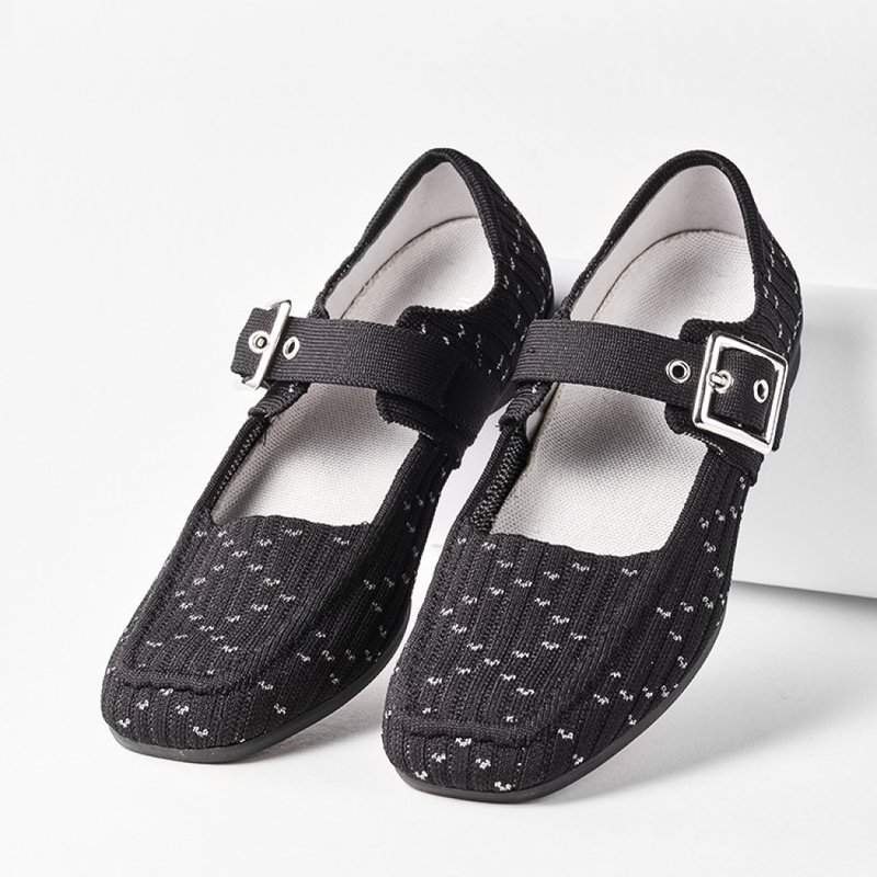 Wednesday Flats Black Zebra - รองเท้าบัลเลต์ - เส้นใยสังเคราะห์ สีดำ