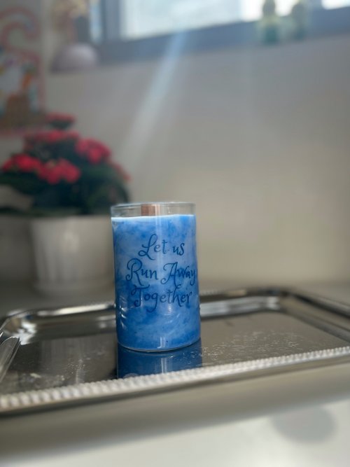Begleitan 愛・相隨 【客製化禮物】Let us Run Away Together 暈染香薰蠟燭杯