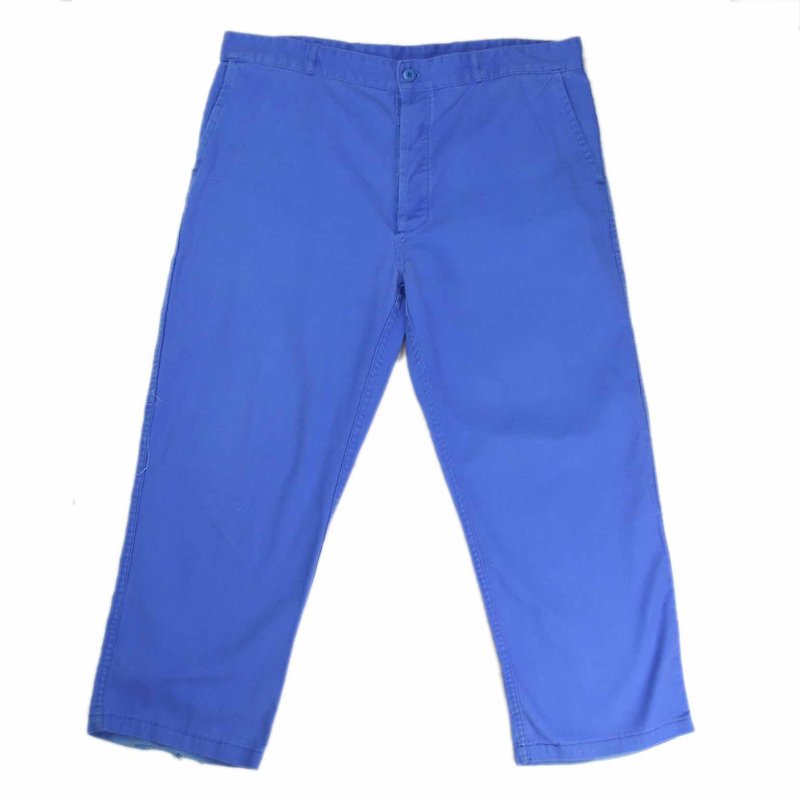 Tsubasa.Y Ancient House 001 European Work Pants, Tooling Blue Trousers Work Pants - Men's Pants - Other Materials 