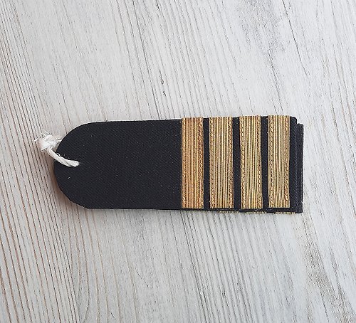 RetroRussia Soviet navy second rank captain black shoulder straps epaulettes vintage