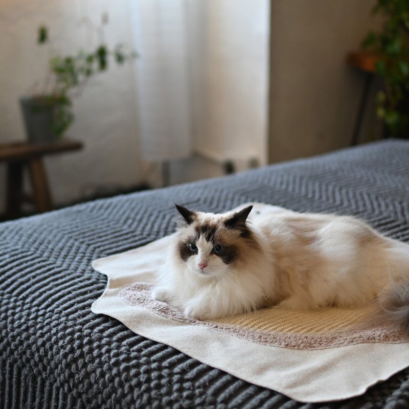 Sofe Linen cat scratching mat - Other - Other Materials 