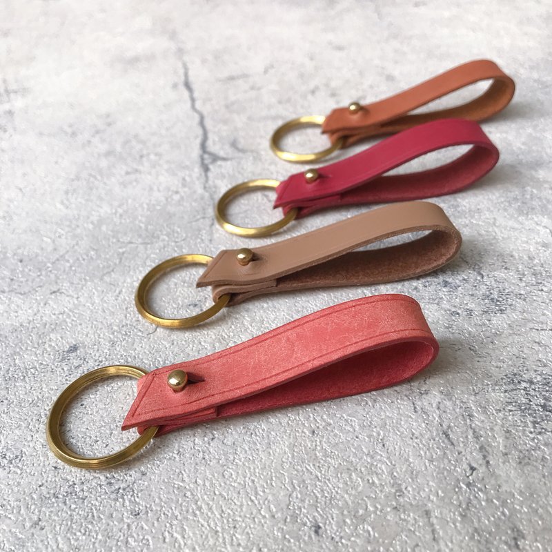 Genuine Leather Detachable Keychain Graduation Season Gift Valentine's Day Father's Day - Keychains - Genuine Leather Blue