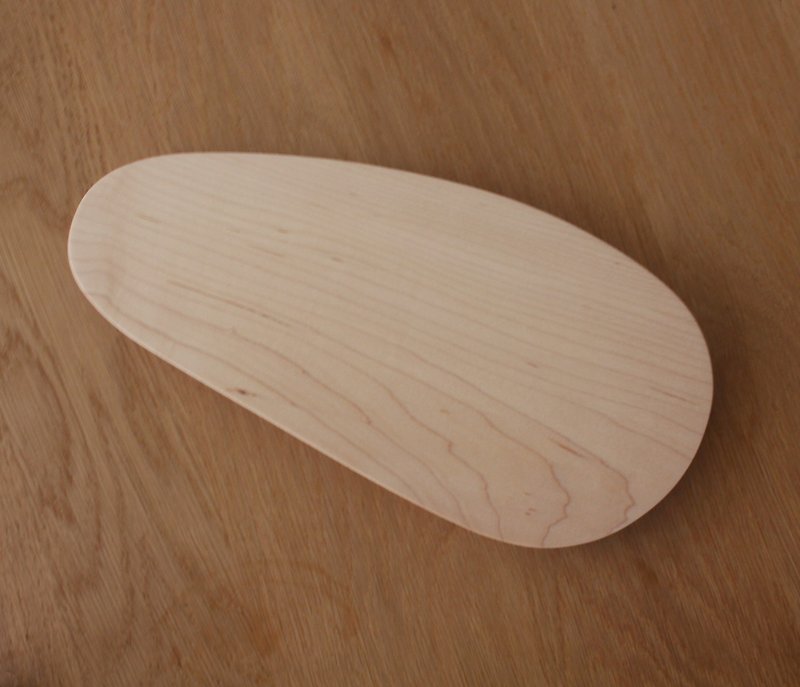 Rough Stone Tray | Log Tray | Decorative Plate | Long - Pottery & Ceramics - Wood White