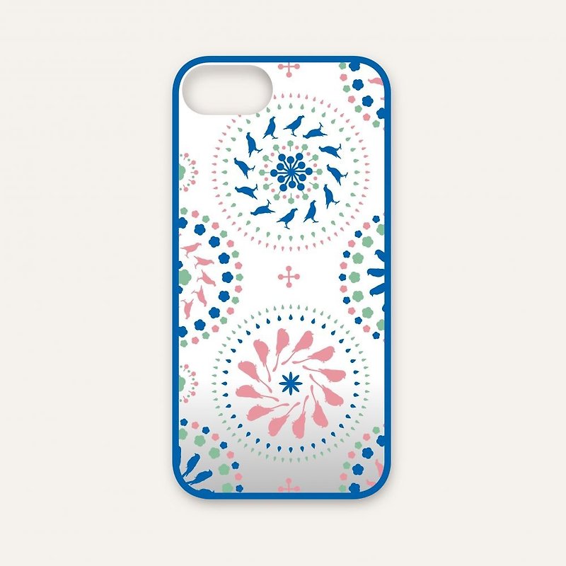 印花樂X犀牛盾NX邊框背蓋兩用殼-iPhone限定花色/十週年/柔和藍綠 - 手機殼/手機套 - 塑膠 多色