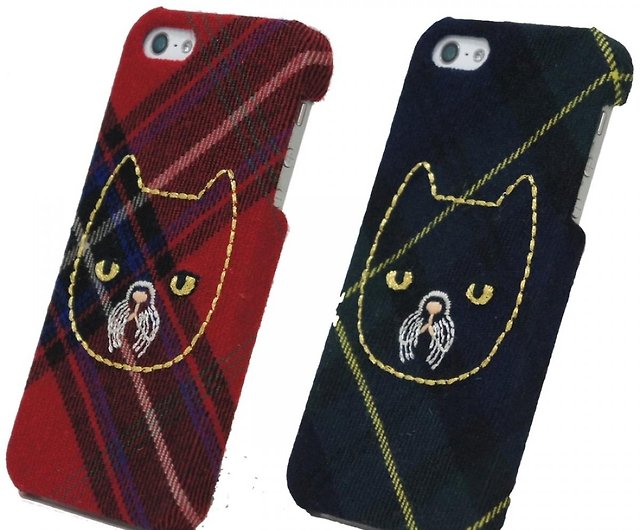 Iphone Se 5 5s Case Keora Keora Tartun Cat Case For Iphonese 5 5s Shop Shibaful Pinkoi