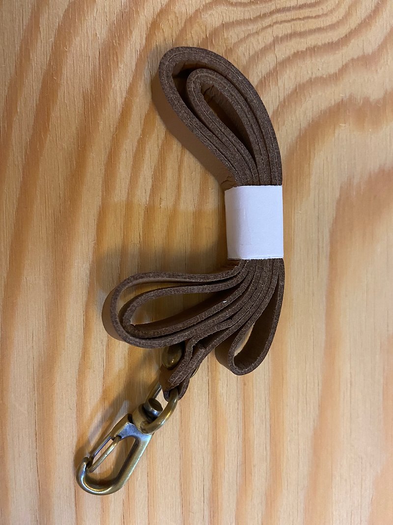 Non-animal leather lanyard - ID & Badge Holders - Eco-Friendly Materials Brown