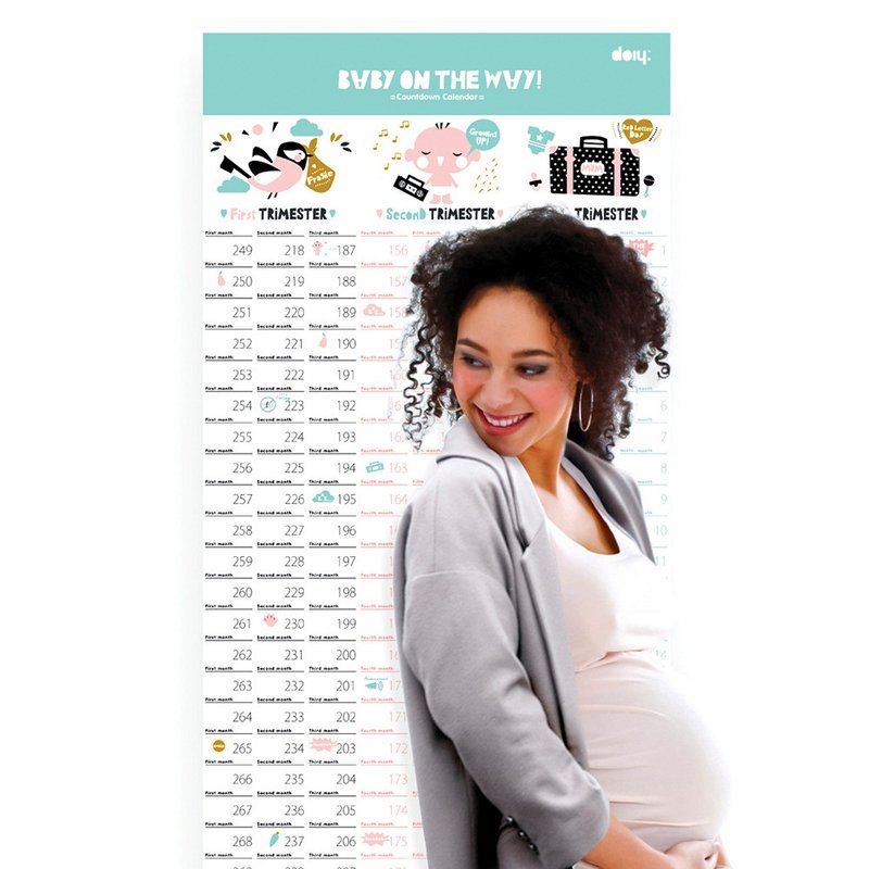 [Special offer for slight defects] Special offer - DOIY Good Pregnancy - Baby calendar with defects - ปฏิทิน - กระดาษ หลากหลายสี