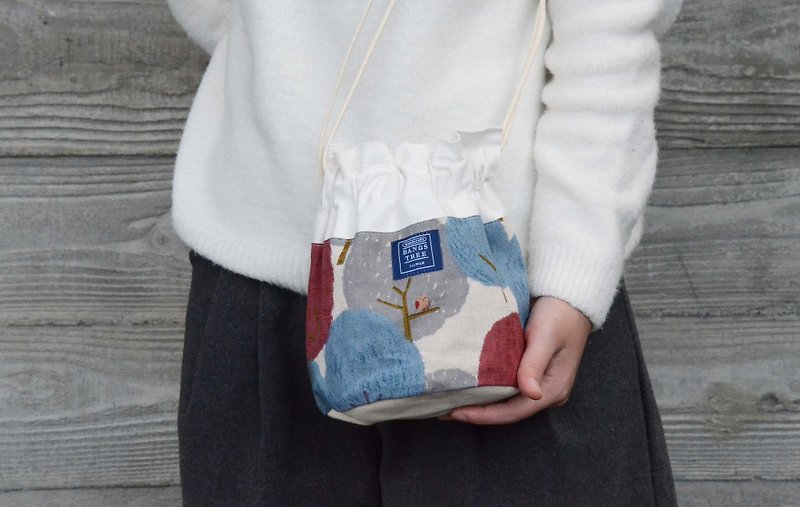 :::Bangstree:: Shoulder Bucket Bag -Painted Forest - Messenger Bags & Sling Bags - Other Materials Brown