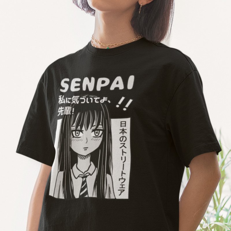 Kawaii Anime 90s Style Streetwear 100% Cotton Unisex T-Shirt - 男襯衫/休閒襯衫 - 棉．麻 多色