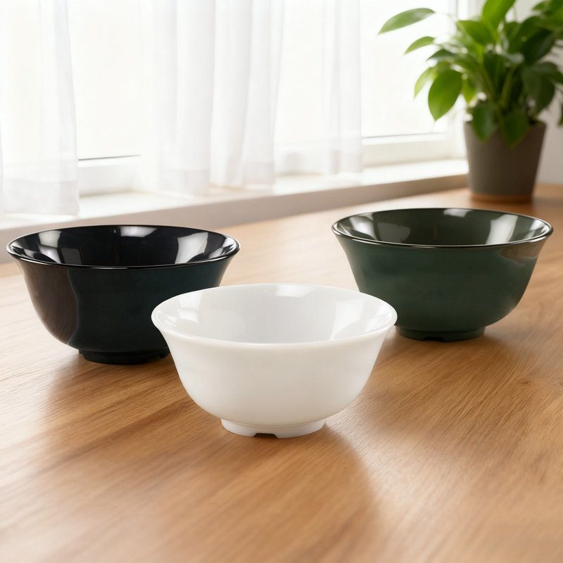 【LivingForward】台湾CPET食器 ライスボウル 3個 夫婦茶碗 丼 汁椀 麺鉢 - 茶碗・ボウル - プラスチック 