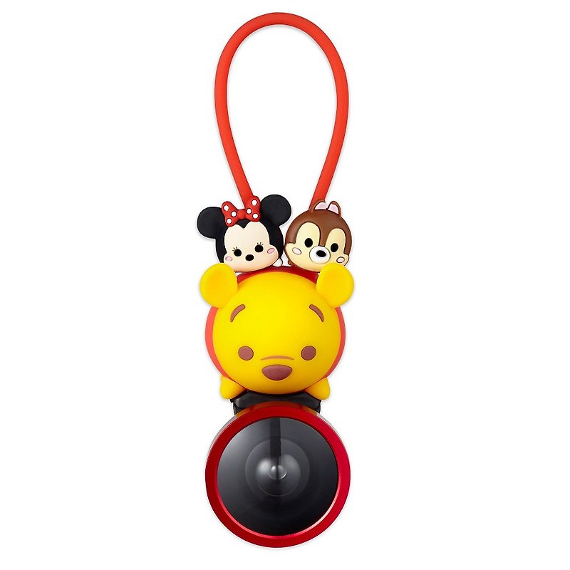 (Original 599 limited time purchase) InfoThink Disney series ultra-wide-angle three-in-one mobile phone lens holder-Pooh - แกดเจ็ต - ซิลิคอน สีเหลือง