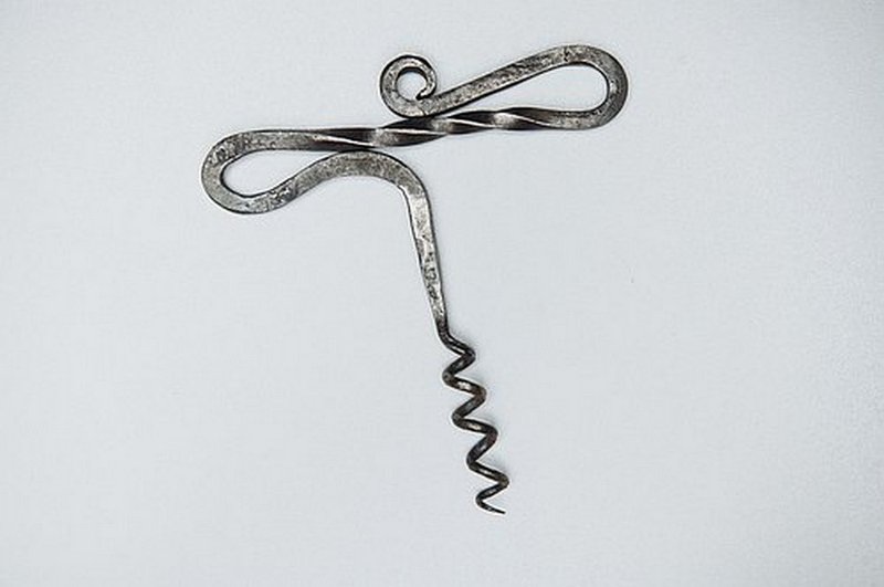 Forged Corkscrew Gifts for Boyfriend / Personalized Barware Bottle Opener - 餐具/刀叉湯匙 - 其他金屬 灰色