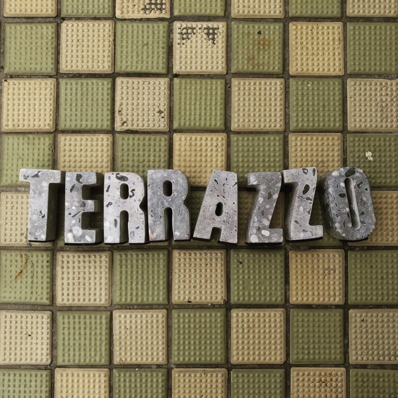 磨石計畫‧Terrazzo‧灰原色配色‧字母擺飾/擴香│Good Form - 擺飾/家飾品 - 水泥 白色