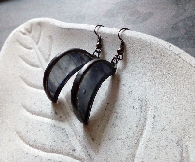 Tane Big Earrings Gray タネビックピアス・イヤリング グレー