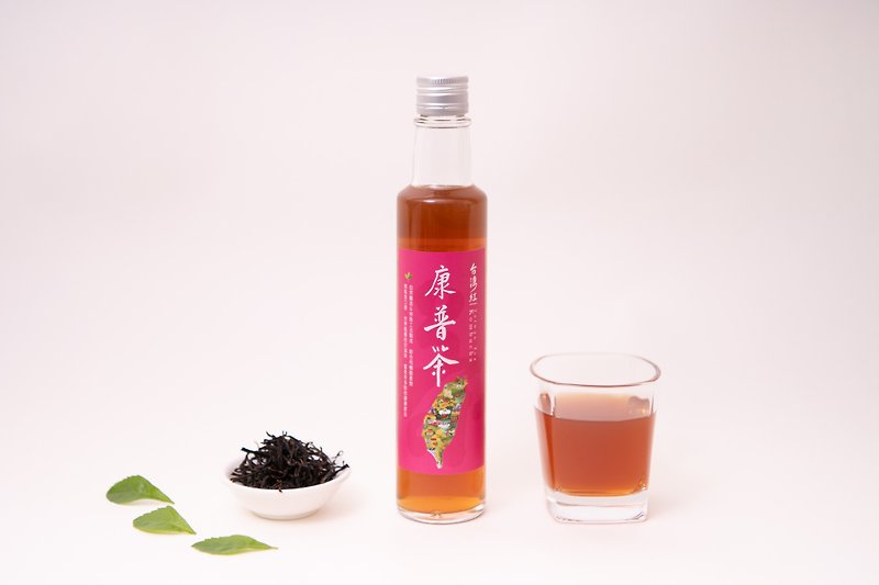【Bafang Tea Industry】Taiwan Red Organic Kombucha Taiwan Local Organic - Vinegar & Fruit Vinegar - Glass 