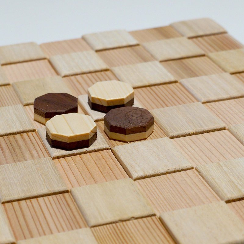Reversi / DecoBoco (unevenness) - Kids' Toys - Wood Brown
