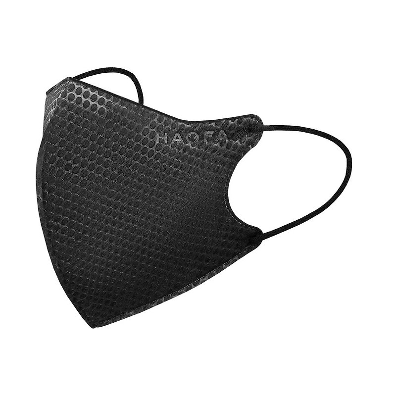 (醫療N95)HAOFA氣密型99%防護立體醫療口罩(抗UV50+)-鋼琴黑(30入 - 口罩/口罩收納套 - 其他材質 