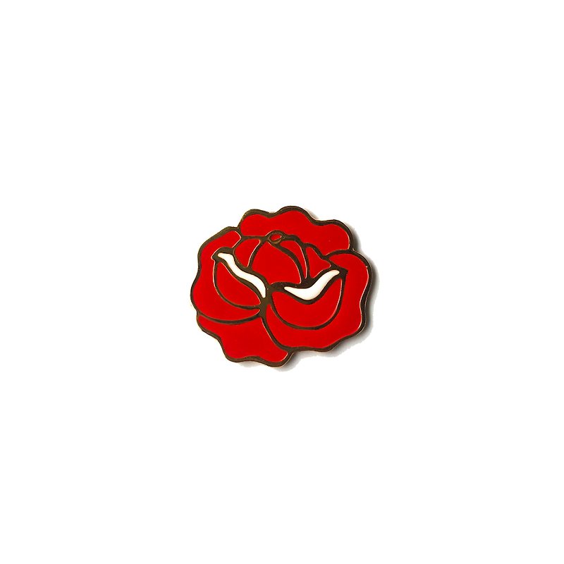 Tropical Colletion NO.7 - Brooches - Enamel Red