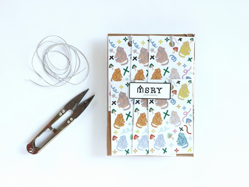 【Out of print】Baby Tiger | Gift Elevator - Gift Wrapping & Boxes - Paper White