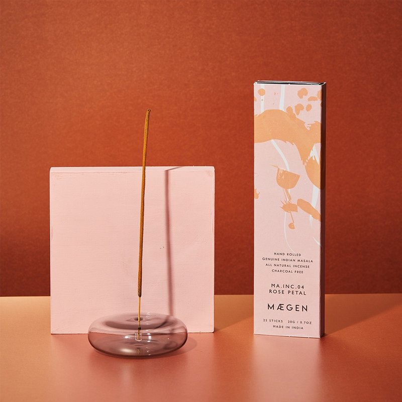 【英國 MÆGEN】瑪薩拉手工線香-玫瑰花瓣 /25支入 - 香氛/精油/擴香 - 其他材質 粉紅色