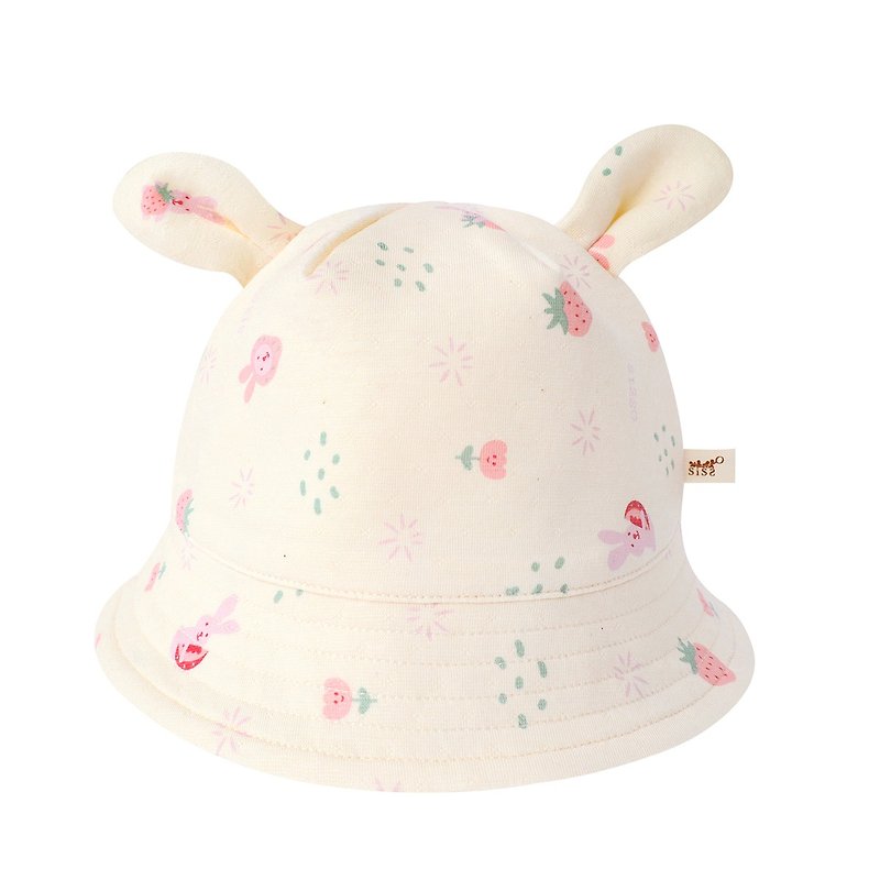 【SISSO Organic Cotton】Kiss Sugar Heart Rabbit Tencel Cotton Rabbit Hat - Baby Hats & Headbands - Cotton & Hemp White