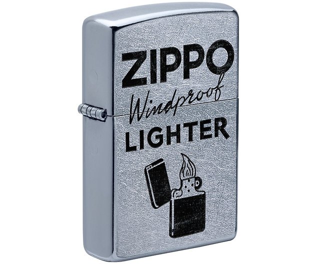 ZIPPO official flagship store] Classic slogan design windproof 