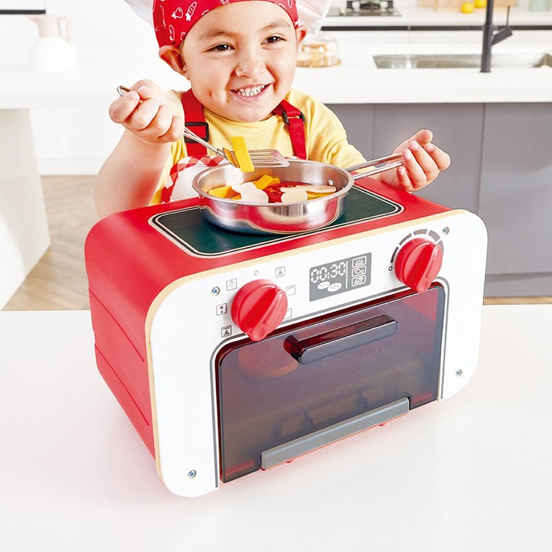 German Hape Color Changing Biscuit Baking Oven - Kids' Toys - Wood Multicolor