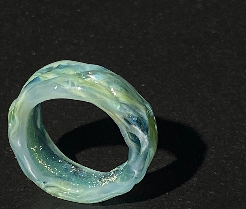 Huluhulu/glass ring/ring - แหวนทั่วไป - แก้ว 