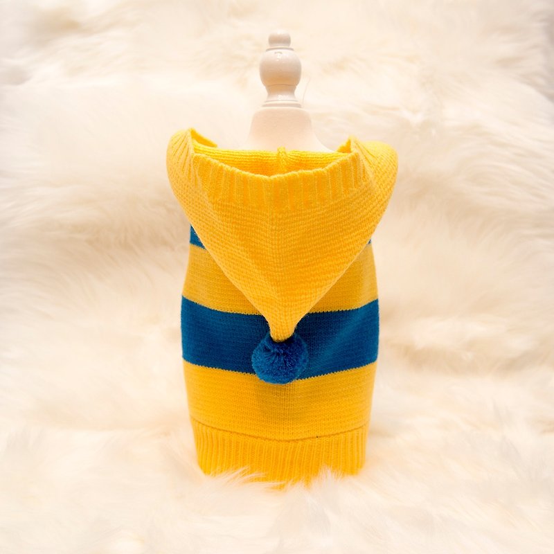 【Momoji】 Pet Sweater - Abigail - ชุดสัตว์เลี้ยง - เส้นใยสังเคราะห์ สีเหลือง