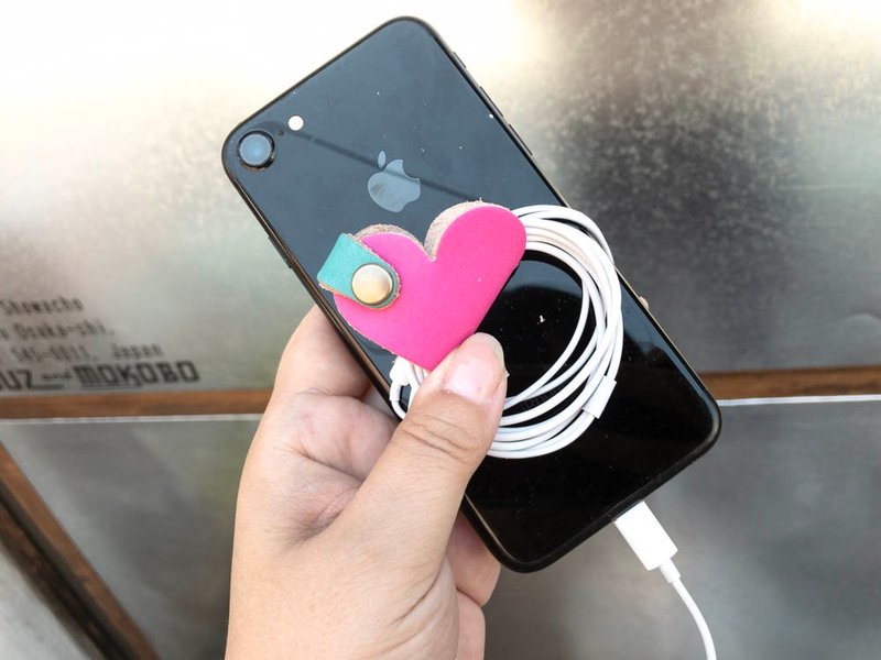 ONES　ノリノリ・ミュージック・ピンク　ワンズハートコードリール　くるくる・まきまき　OHC-PT - 捲線器/電線收納 - 真皮 粉紅色