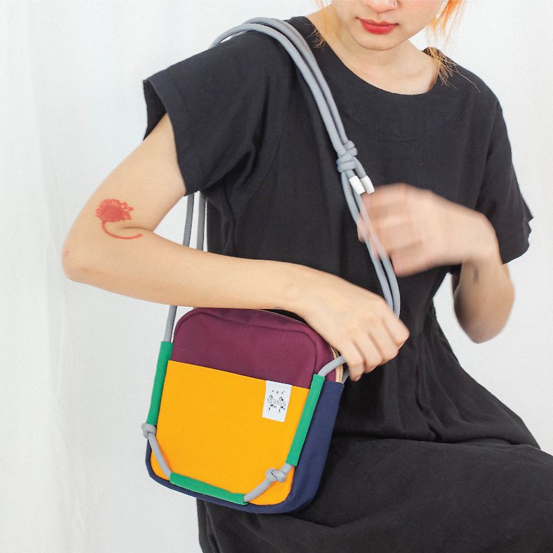 Rubik bag / Purple color - 側背包/斜孭袋 - 其他材質 紫色