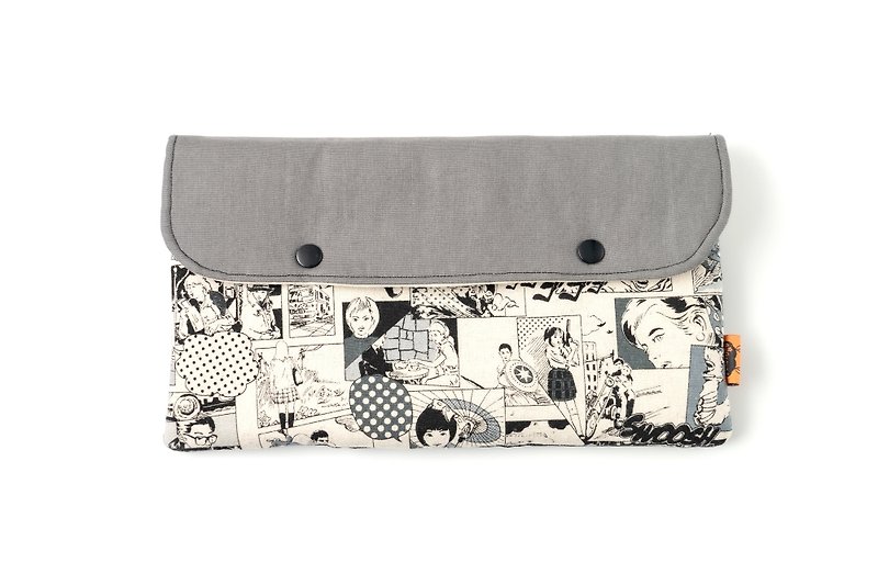 [Su Ground. Dawn】Switch Protection Package—Cardman - Clutch Bags - Cotton & Hemp Gray