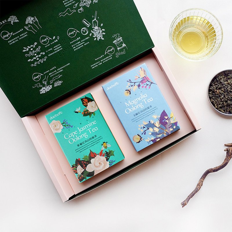 【daebete】台灣窨花茶輕巧雙入禮盒│快速出貨 自由搭配 - 茶葉/茶包/水果茶 - 其他材質 