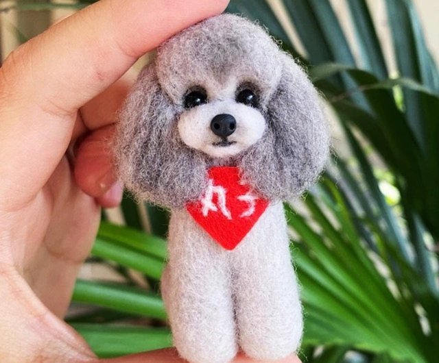 オーダー トイプードル 羊毛フェルト 犬 ハンドメイド ぬいぐるみ 