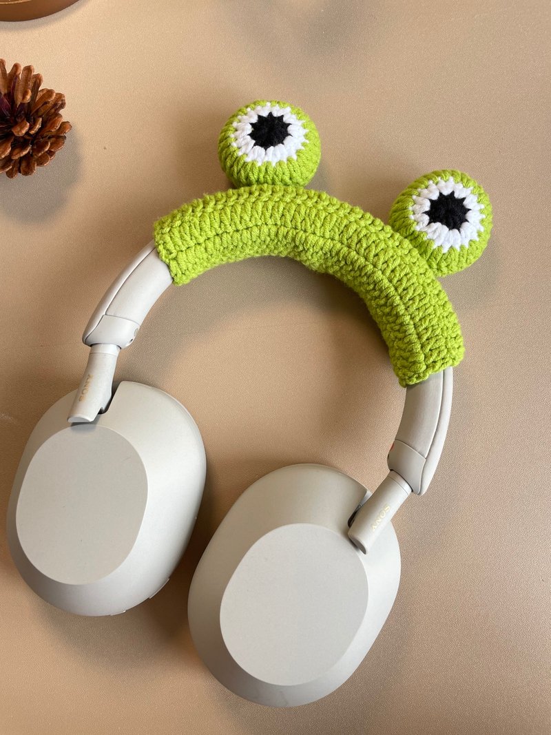 Cute Crochet AirPods Max Case Sony XM5 Protector Headphone Wrapper - Headphones & Earbuds - Other Materials 