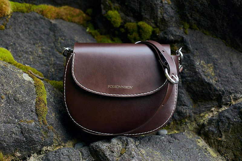 Cross body leather bag / shoulder bag / Italian leather - Handbags & Totes - Genuine Leather 