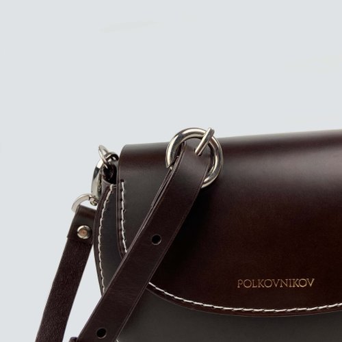 Italian leather crescent bag / black / shoulder bag - Shop PV leather bags  Handbags & Totes - Pinkoi