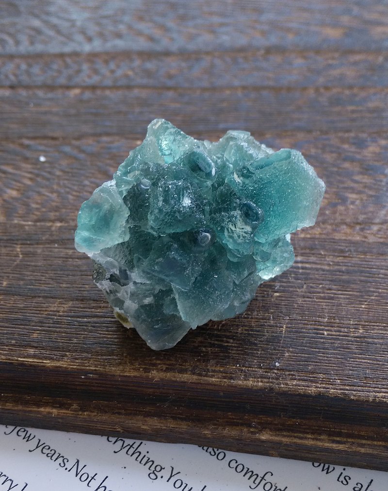 Fluorite 內蒙產地 藍螢石 水晶共生 天然礦石 原礦 - 擺飾/家飾品 - 其他材質 